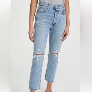 Agolde Riley High Rise Distressed Jeans size 24